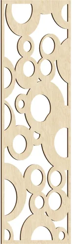 Miniatura 67 de Farwell Paneles de pared decorativos de madera con calado, 13 3/8 pulgadas de ancho x 34 3/8 pulgadas de alto x 1/4 de alto, roble rojo rojo