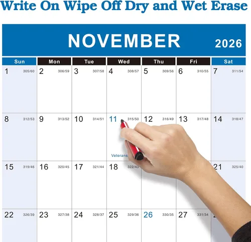 Miniatura 3 de Vibrant Focus Calendario de Pared Anual 2026 - calendario anual 2026, Calendario de Pared Anual 2026 y Planificador con Papel Grueso, Enero 2026