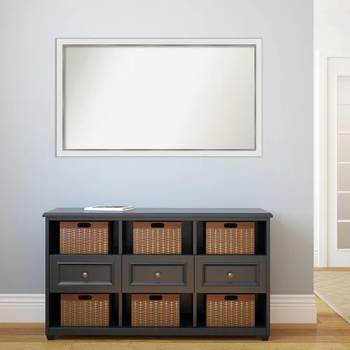 Miniatura 482 de Amanti Art Espejo personalizado, espejo estrecho de baño de oro blanco, espejo de pared o espejo de tocador de baño sobre el fregadero
