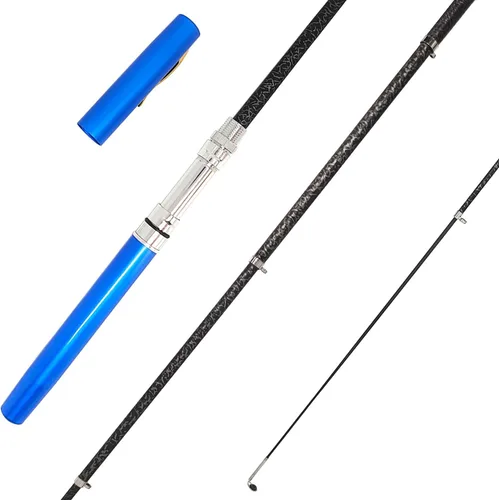 Miniatura 2 de Kits de caña de pescar portátil y pequeña caña de pescar, de 38 pulgadas y 55 pulgadas, kits de caña de pescar telescópica compacta para todas