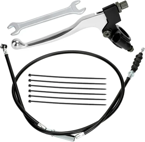 YOXUFA Manillar 7/8 - Palanca de embrague izquierda y cable para 50cc 70cc 90cc 110cc 125cc 250cc SSR RFZ Tao Tao DB17 DB27 Coolster Baja Apollo