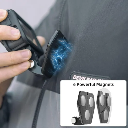 Miniatura 3 de Soporte magnético para cuello para cámaras de acción, montaje en el pecho de liberación rápida con correa, POV Vlogging compatible con GoPro Hero 13