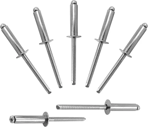 Miniatura 13 de ALLCLEAN 50 piezas de remaches ciegos profesionales de acero inoxidable de 1/4" x 1/2", remaches POP de 6,4 x 12 mm, agarre y mandril de acero