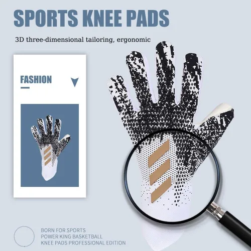 Miniatura 2 de Guantes de portero de fútbol, guantes de fútbol, guantes profesionales antideslizantes con agarre fuerte, guantes de portero para entrenamiento