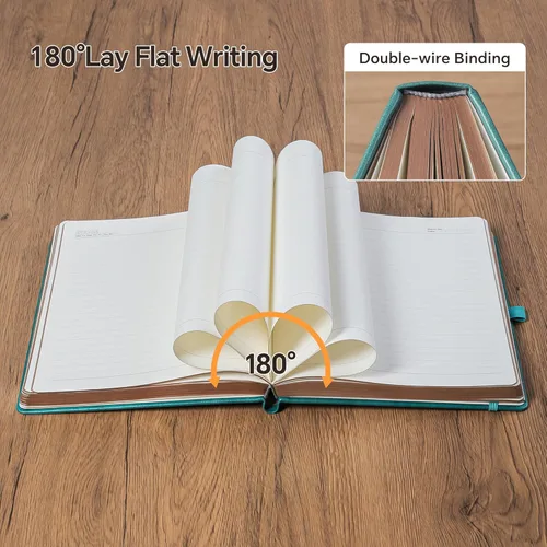 Miniatura 9 de ZXHQ Diario grueso de 360 páginas para mujeres y hombres, cuaderno de diario rayado A5 para escribir, tapa dura, papel de 100 g/m², diseño del árbol