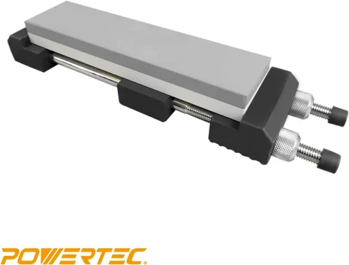 Miniatura 3 de POWERTEC Soporte para piedra afiladora – Soporte ajustable para piedra afiladora de 5.5" a 9", base de goma antideslizante para afilado seguro