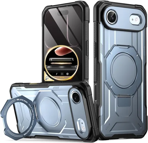 Miniatura 15 de Funda Poetic Spartan con soporte de anillo para iPhone 17, [Botón de control de cámara][Compatible con Magsafe], funda protectora de cuerpo