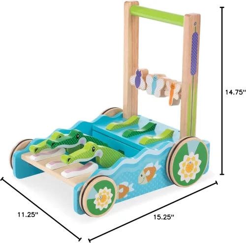 Miniatura 10 de Melissa & Doug - Juguete con patrón de bloques y tablas, juguete clásico, Azul claro
