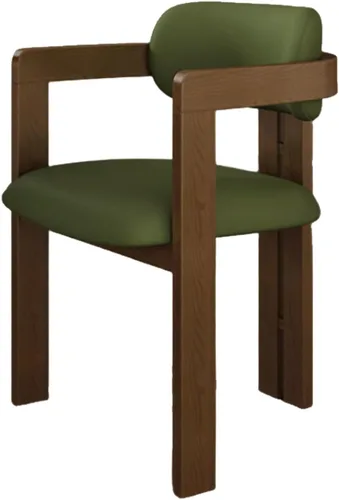 Miniatura 26 de Juego de sillas de comedor de madera, sillas de comedor modernas, silla de cocina tapizada, silla auxiliar de granja con brazos, para sala de estar