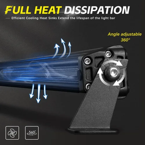 Miniatura 5 de Barra de luz LED curvada de 32 pulgadas, 240 W, superbrillante, combo de haz amplio y puntual, 48000 lm, barras de luz de una fila para conducción