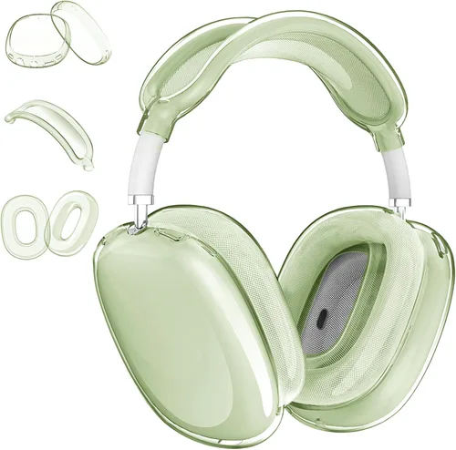 Miniatura 27 de Aircawin Funda transparente para AirPods Max, funda transparente a prueba de golpes para Airpods Max, funda protectora de TPU suave antiarañazos,