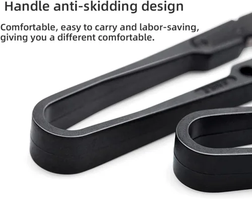 Miniatura 5 de WUTA 10 tijeras de corte de acero negro en forma de U, tijeras de metal antioxidante para bricolaje, artesanía en cuero, suministros para el hogar