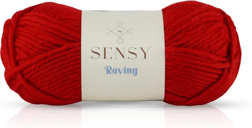 Miniatura 45 de Sensy Roving - Ovillo de lana multicolor, 3.5 onzas, 132 yardas, calibre 5, voluminoso (otoño)
