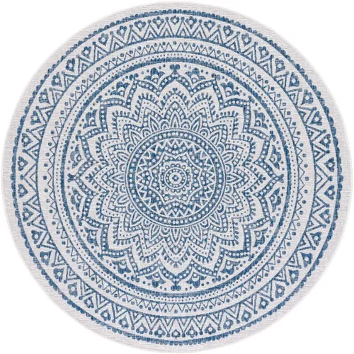 Miniatura 143 de SAFAVIEH Alfombra lavable para exteriores, colección Courtyard - Pasillo de 2.3 x 8 pies, color beige claro y marrón claro, no desprende pelusa