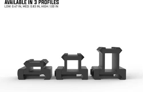 Miniatura 4 de Monstrum Lockdown V3 Picatinny - Soporte elevador con base de tope de retroceso 1.5 pulgadas de longitud