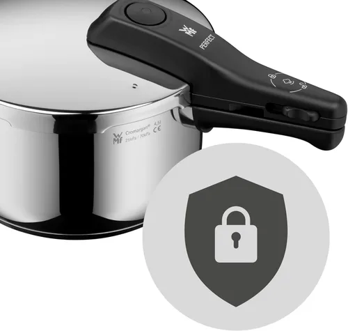 Miniatura 9 de WMF Perfect – Set de cocina rápida de 8.7 in de diámetro 4 litros y medio + cuerpo 3 litros de acero inoxidable para inducción