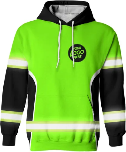 Miniatura 24 de Uniform Company - Polo reflectante de alta visibilidad para hombres y mujeres, polo de seguridad, ropa de trabajo para trabajadores Sudadera
