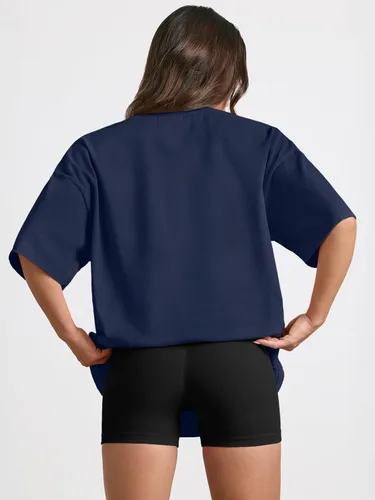 Miniatura 93 de Trendy Queen - Camisetas de entrenamiento de moda para mujer, camisetas atléticas de manga corta para verano y primavera, disponibles en tallas