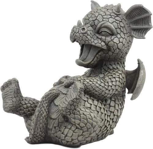Miniatura 14 de Ebros Gift Mini estatua de dragón Zen Meditación Yoga Namaste en piedra sintética acabado de resina de 5 pulgadas de alto, figura decorativa