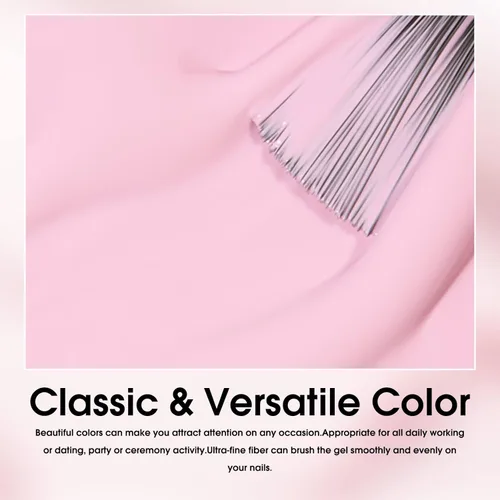 Miniatura 4 de VENALISA - Juego de esmaltes de uñas de gel rosa sin hema, 6 colores, popular kit de esmalte de gel rosa nude, esmalte en gel de remojo con lámpara