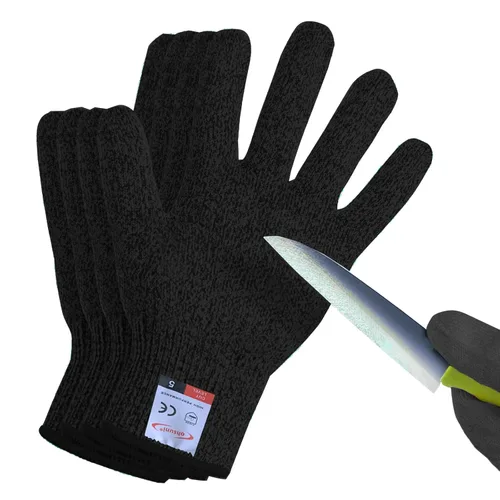 Guantes de corte ohsuni, 2 pares de guantes resistentes a cortes de grado alimenticio, guantes resistentes a cortes para cocina, descascarar ostras,