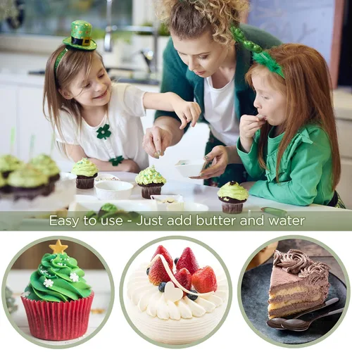 Miniatura 3 de Bakerpan Glaseado de crema de mantequilla para decoración de pasteles, mezcla de glaseado de crema de mantequilla para cupcakes y pasteles, mezcla