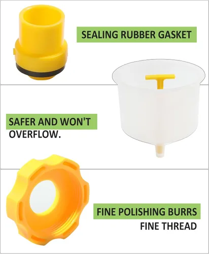 Miniatura 3 de RACOONA Kit de Embudo de Refrigerante para Limpieza de Radiador - Accesorios de Coche Sin Derrames, Purgador de Anticongelante Universal