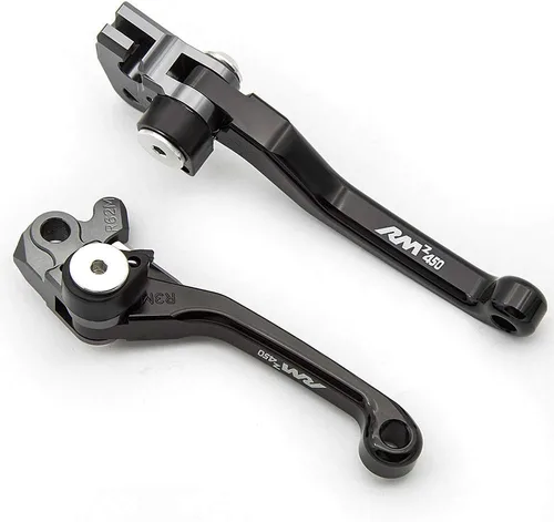 Miniatura 21 de Krace Juego de palancas de freno y embrague pivotantes CNC para motocross de bicicleta de tierra compatible con YZ80/85 2001 2002 2003 2004 2005