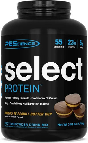 Miniatura 31 de PEScience Select Protein Powder, mezcla de suero y caseína, proteína limpia en polvo para mujeres y hombres, baja en calorías, baja