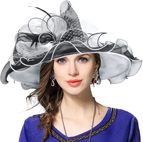 JESSE RENA Women's Church Derby Dress Fascinator Bridal Cap British Tea Party Wedding Hat