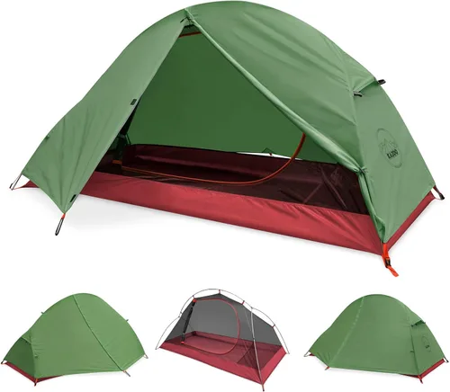 Miniatura 9 de KAZOO Tienda de campaña impermeable para mochilero Ultraligera 1/2 personas Carpa de camping ligera 1/2 personas Tiendas de senderismo Marcos