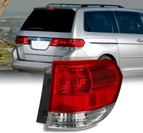 Miniatura 8 de AKKON - Compatible con 2008 2009 2010 Honda Odyssey Minivan 08-10 estilo OE luz trasera exterior luz trasera roja transparente lado izquierdo