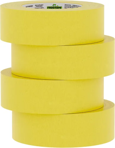 Miniatura 9 de FrogTape Cinta para pintores de superficies delicadas con bloque de pintura, 1.5 pulgadas de ancho (1.41 pulgadas x 60 yardas), baja adherencia