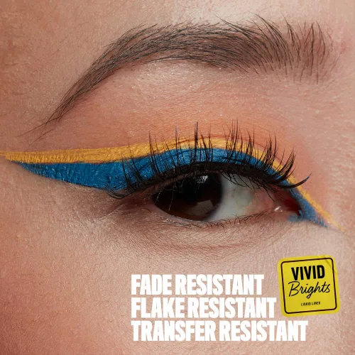 Miniatura 2 de NYX PROFESSIONAL MAKEUP Vivid Brights Delineador Líquido, Delineador de Ojos Resistente a las Manchas con Punta Precisa - Had Me At Yellow 03 Me