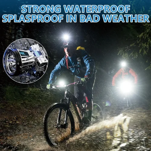 Miniatura 6 de Linterna frontal recargable súper brillante de alta potencia, lámpara LED recargable, luces LED para la frente, faro frontal impermeable con luces