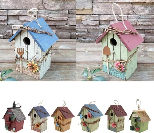 Miniatura 2 de Casa decorativa de 3 pájaros loros