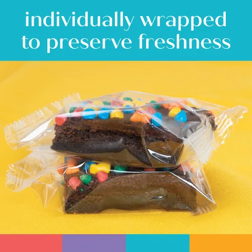 Miniatura 4 de Cesta de regalo de galletas de brownies de Pascua, regalo de comida de chocolate envuelta individualmente para hombres, mujeres y niños, paquete