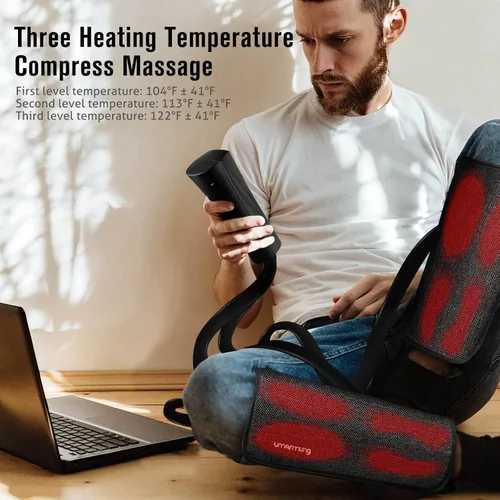 Miniatura 3 de Regalos para hombres, mujeres, papá, mamá, día de la madre, día del padre, Navidad, cumpleaños, masajeador de compresión de aire con calor