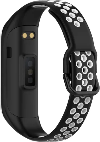 Miniatura 13 de Bandas compatibles con Samsung Galaxy Fit 2 pulseras de silicona de dos tonos de silicona colorida transpirable para Galaxy Fit 2 SM-R220 Fitness