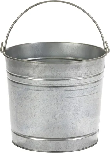 Miniatura 3 de Little Giant® Cubo de lácteos galvanizado Cubo de metal con asa Cubo de jardinería y agricultura 3 pintas