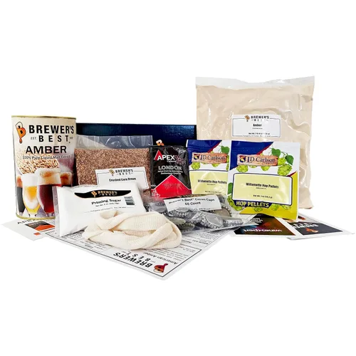 Miniatura 2 de Kit de ingredientes para preparación casera de cerveza Brewer's Best BIK-1007, American Amber