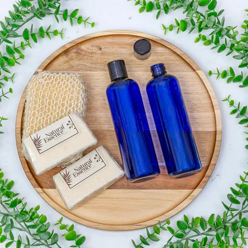 Miniatura 2 de Botellas flexibles de plástico vacías con tapa de pulso (paquete de 6), envases sin bisfenol A para champú, cremas, lociones, jabón líquido