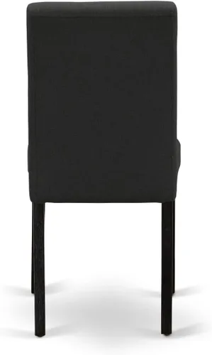 Miniatura 10 de East West Furniture HBAB3-ABK-24 Hartland - Juego de habitación de 3 piezas que contiene una mesa de comedor redonda con pedestal y sillas tapizadas