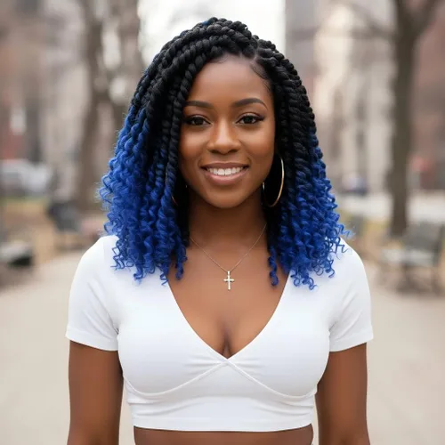 Miniatura 54 de Fulcrum Cabello Passion Twist de 6 pulgadas, 8 paquetes de cabello de ganchillo Passion Twist para mujeres negras, cabello pretrenzado de ganchillo