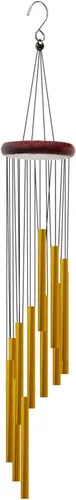 Campanillas de viento para exteriores con 12 tubos de aluminio, campanas de viento de melodía de 23 pulgadas para exteriores, para granja, jardín,