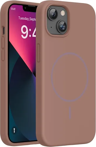 Miniatura 199 de Miracase Funda diseñada para iPhone 13, con protector de pantalla de vidrio templado, forro de microfibra suave antiarañazos, funda de goma