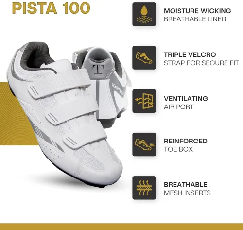 Miniatura 2 de Tommaso Pista - Tenis para bicicleta de carretera para mujer, compatible con Dual Cleat