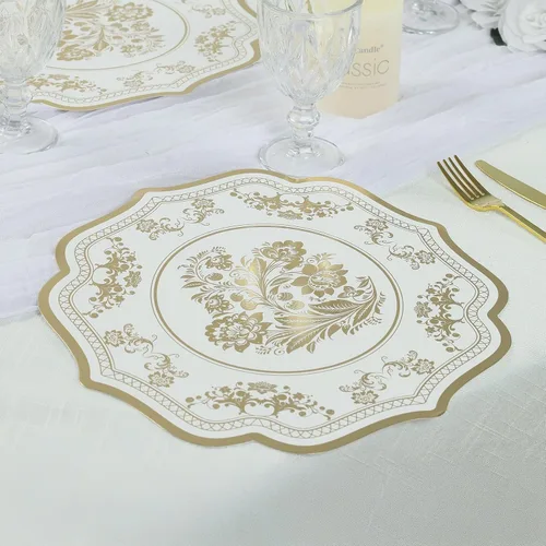 Miniatura 24 de Efavormart - Paquete de 50 platos redondos de bagazo biodegradables blancos de 7 pulgadas, compostables, ecológicos, desechables, aperitivos, Tipo 17