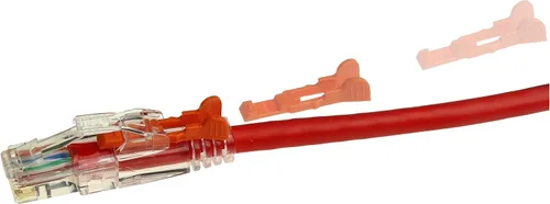 Miniatura 16 de NTW NTW - Cable de conexión de bloqueo de red patentado CAT6 de 1 pie, sin enganches, azul (NL-U6K-001BL)