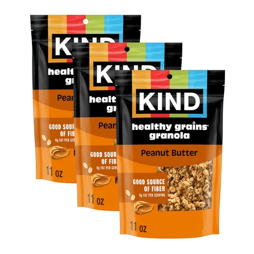 Miniatura 22 de Kind Granos saludables de granola, avena y miel con coco tostado, sin gluten, mezcla de aperitivos saludables, 0.18 onzas de proteína, 11 onzas, 3
